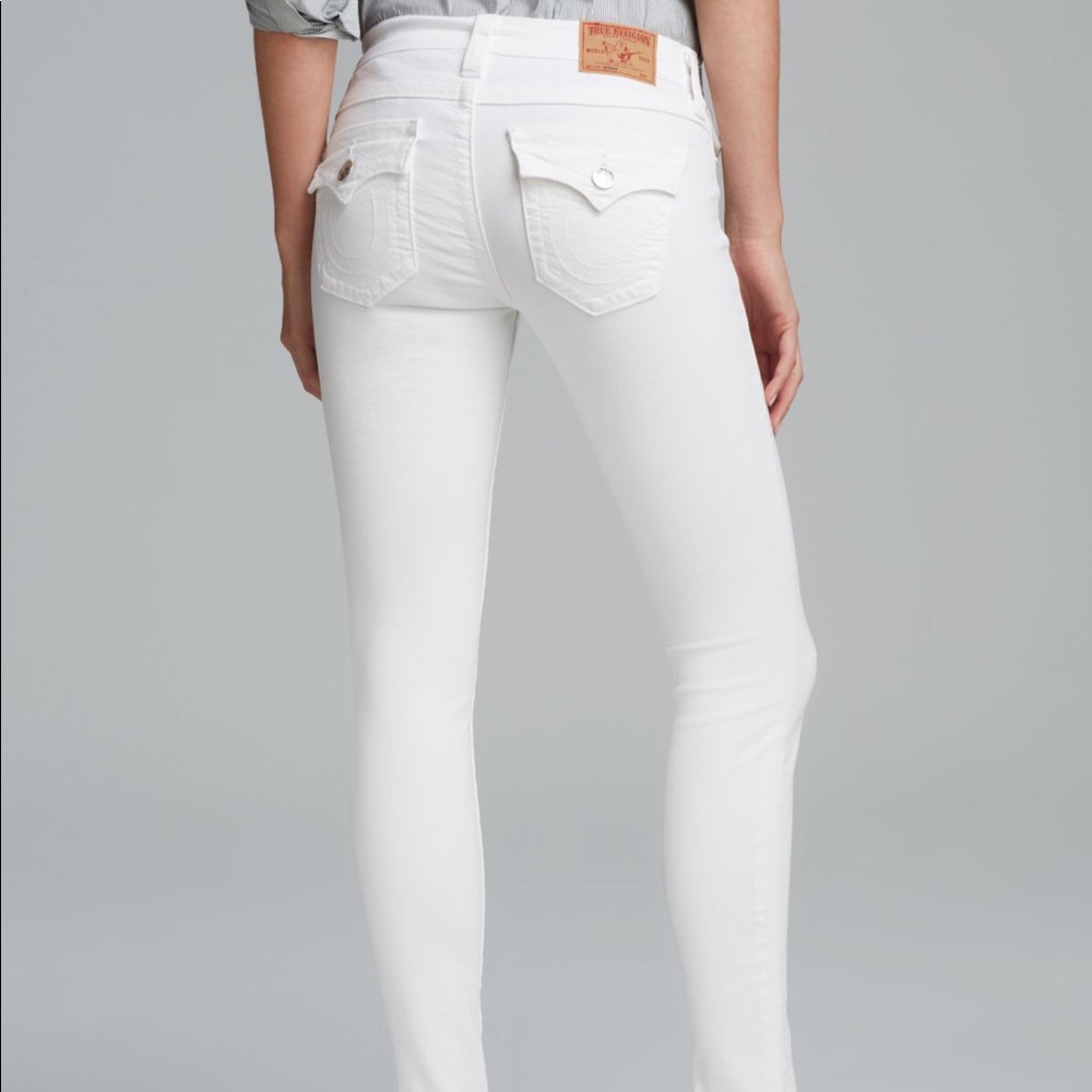 ‼️True Religion‼️Serena White Skinny Jeans Size 27